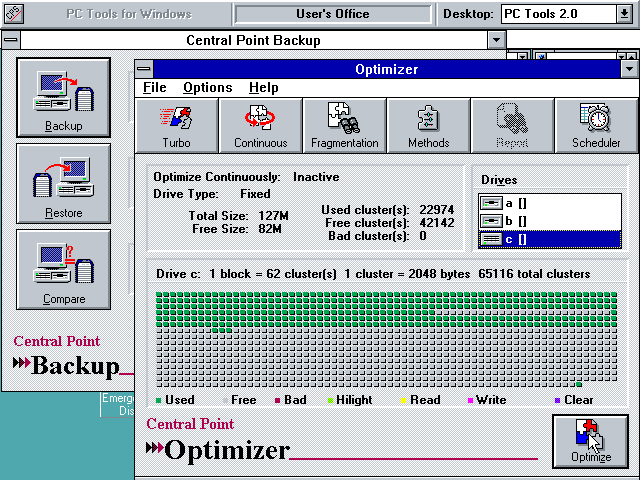 PC-Tools for Windows 2.0 - Optimizer